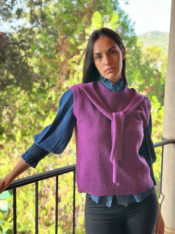 Chaleco lazo buganvilla